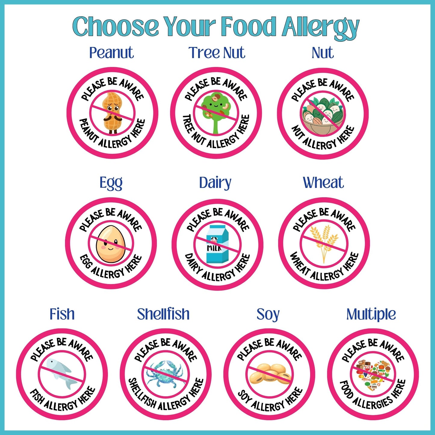 Pink Christmas Food Allergy Garden Flag