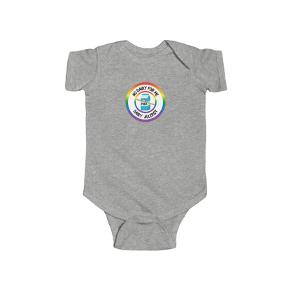 Dairy Allergy Rainbow Logo Short Sleeve Onesie