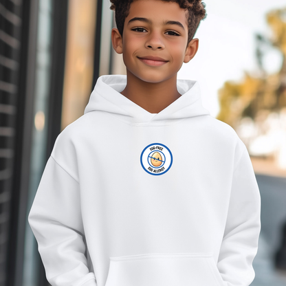 Egg Allergy Blue Logo Youth Hoodie