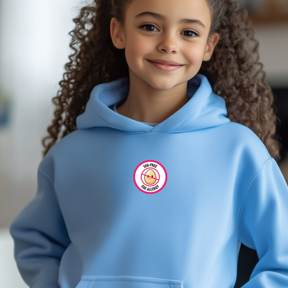 Egg Allergy Pink Logo Youth Hoodie