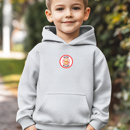 Egg Allergy Red Logo Youth Hoodie
