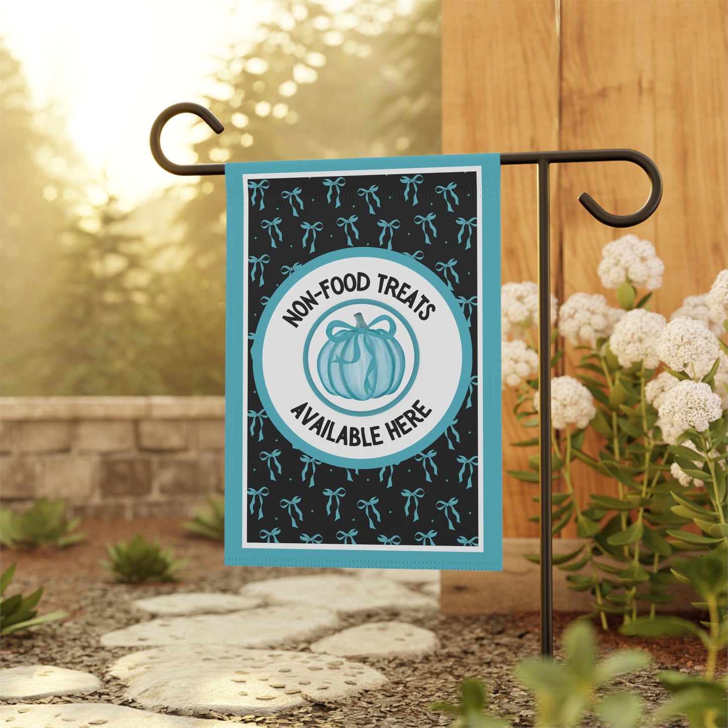 Allergy-Friendly Halloween Garden Flag – Food Allergy Awareness Yard Sign for Safe, Non-Food Treats