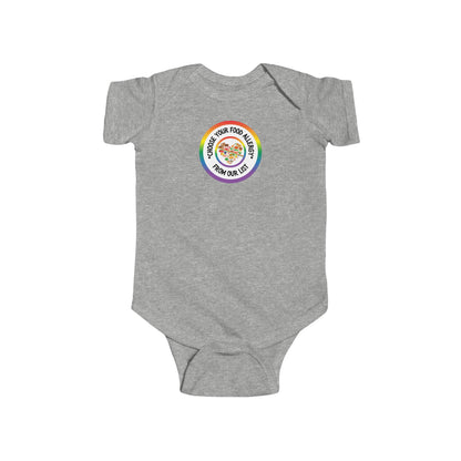 Other Food Allergies Rainbow Logo Short Sleeve Onesie