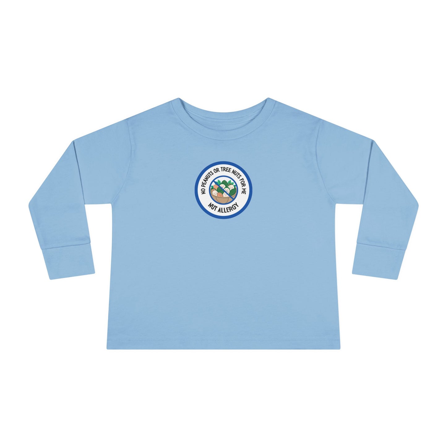 Nut Allergy Blue Logo Toddler Long Sleeve
