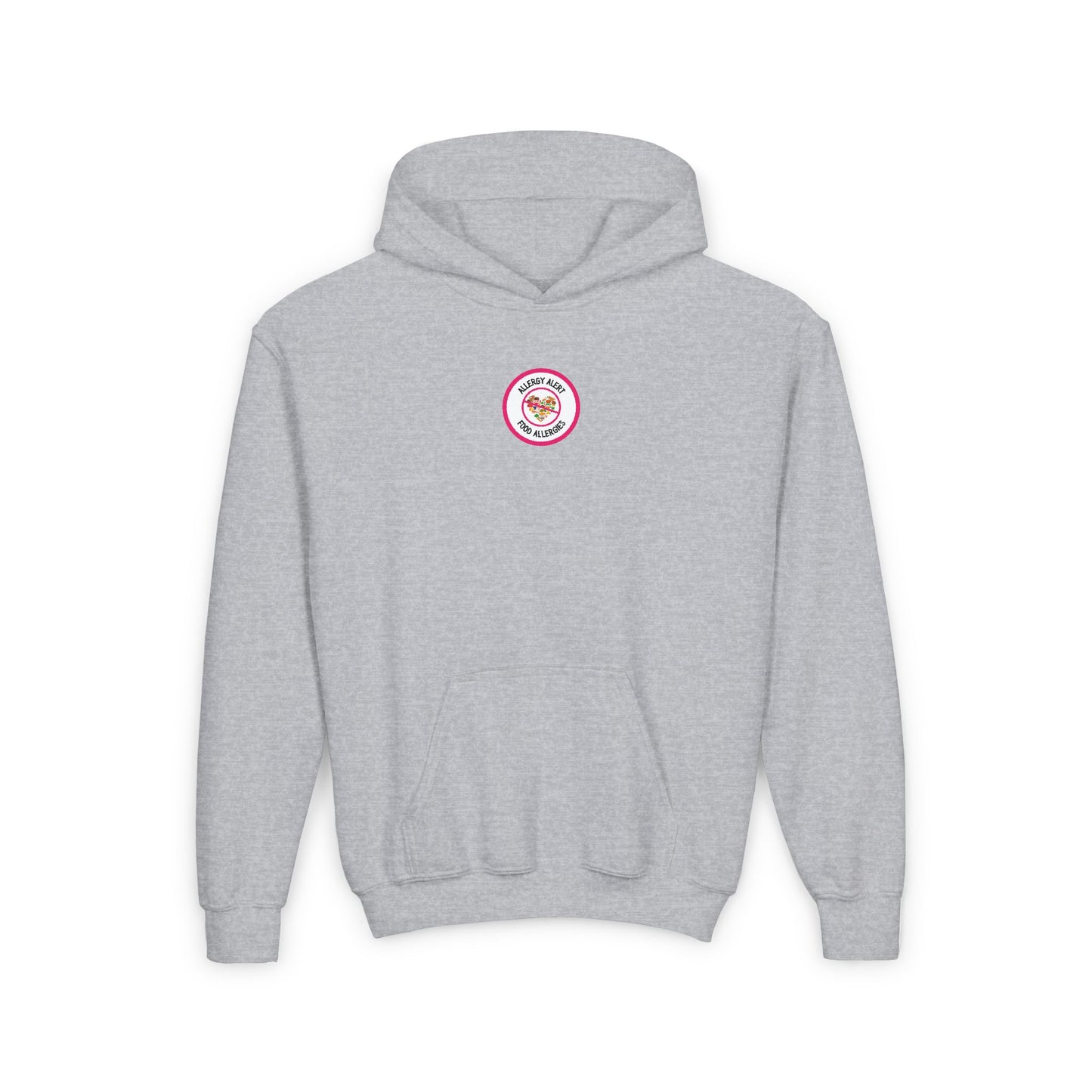 Multiple Allergies Pink Logo Youth Hoodie