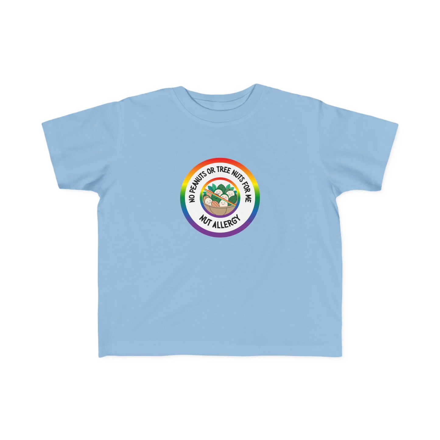 Nut Allergy Rainbow Logo Toddler Tee