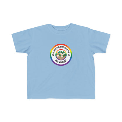 Nut Allergy Rainbow Logo Toddler Tee