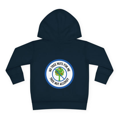 Tree Nut Allergy Blue Logo Toddler Hoodie