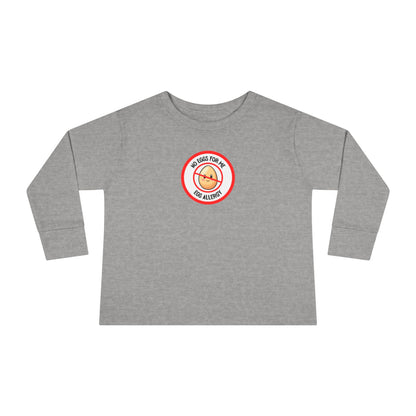 Egg Allergy Red Logo Toddler Long Sleeve