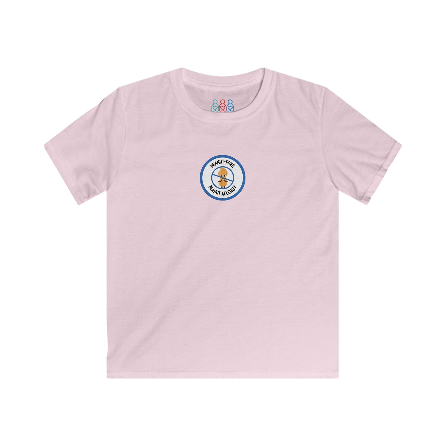 Peanut Allergy Blue Logo Youth Tee