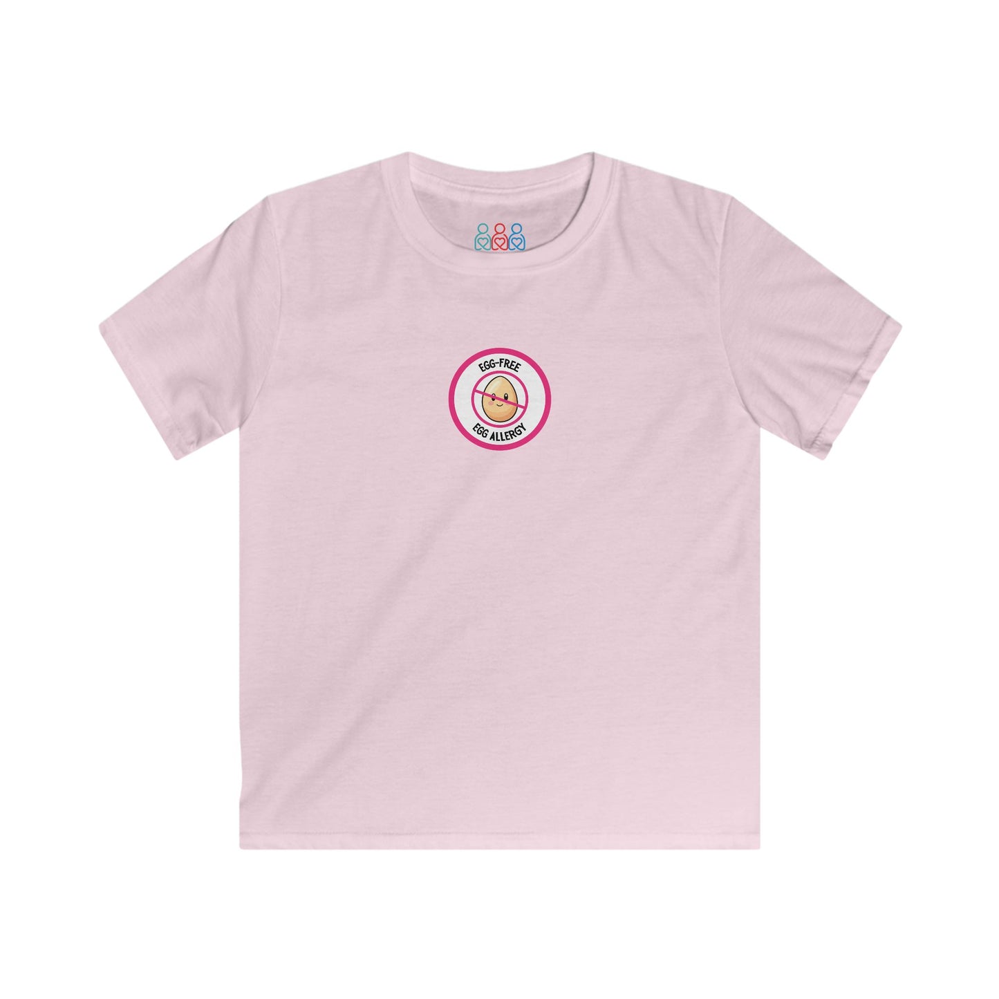 Egg Allergy Pink Logo Youth Tee