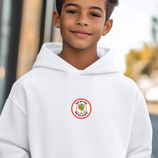 Tree Nut Allergy Red Logo Youth Hoodie