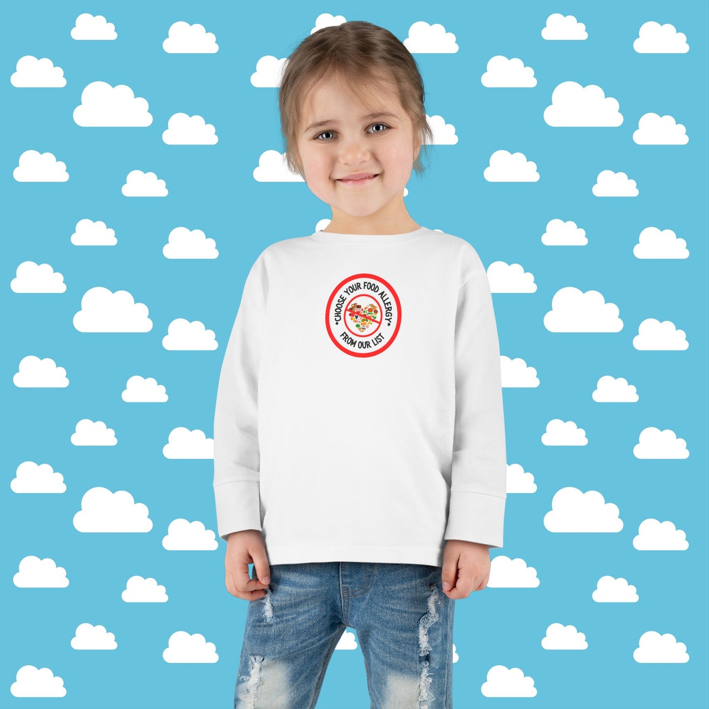 Other Food Allergies Red Logo Toddler Long Sleeve