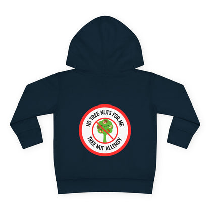 Tree Nut Allergy Red Logo Toddler Hoodie