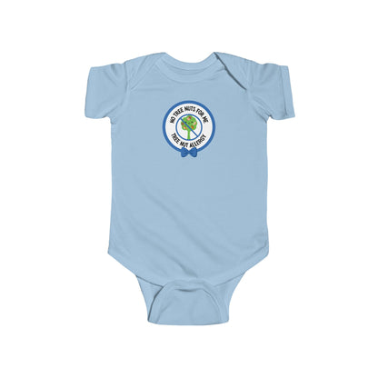 Tree Nut Allergy Blue Logo Short Sleeve Onesie