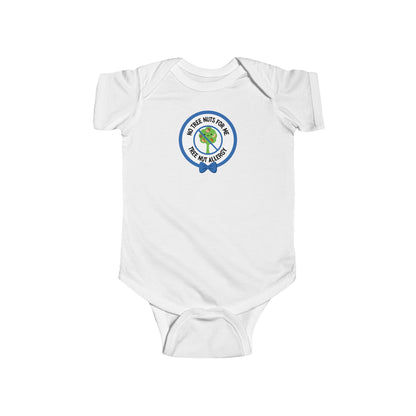 Tree Nut Allergy Blue Logo Short Sleeve Onesie