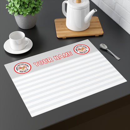 Gray Striped Placemat, 1 pc
