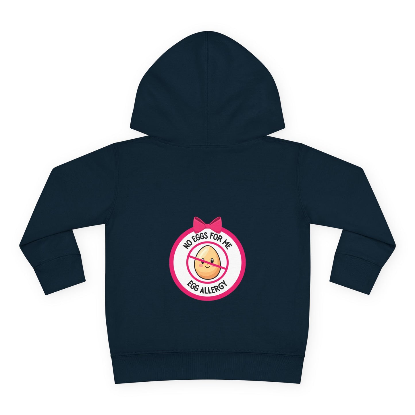 Egg Allergy Pink Logo Toddler Hoodie