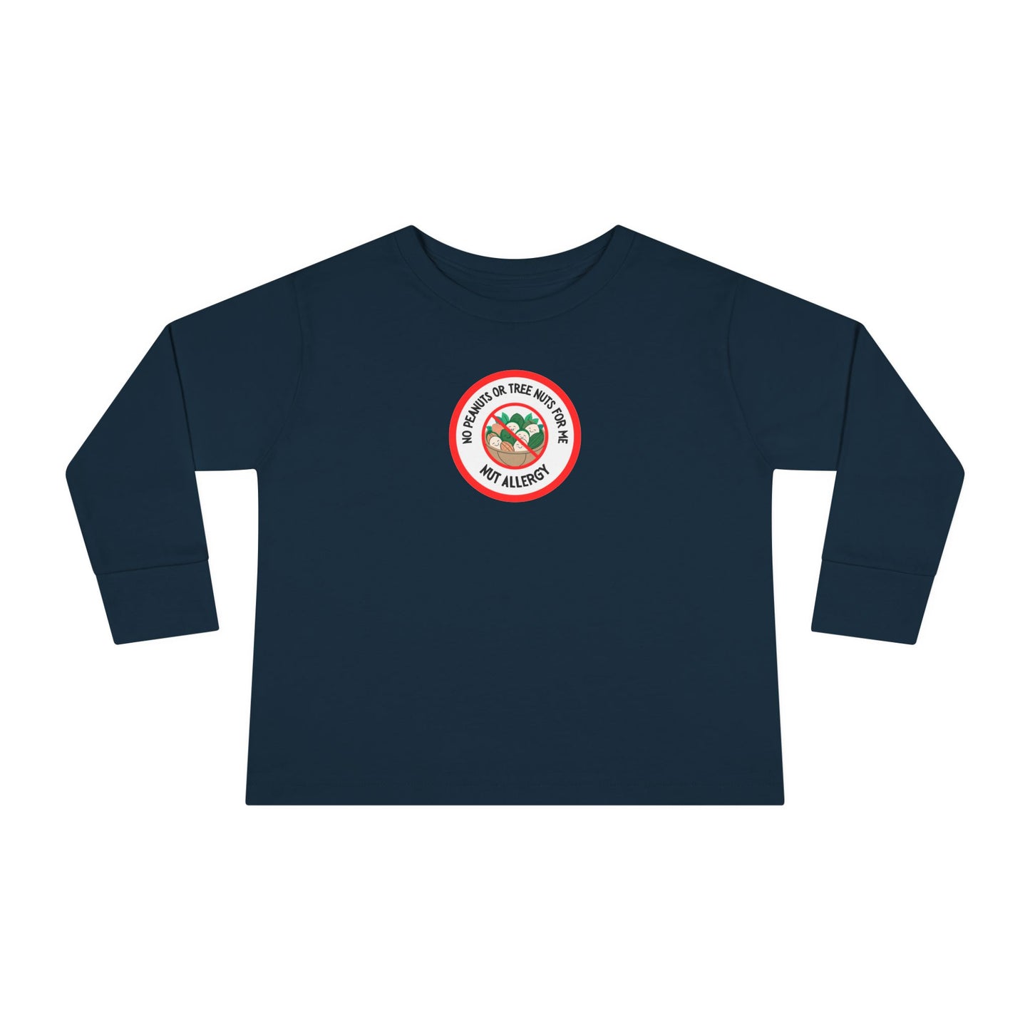 Nut Allergy Red Logo Toddler Long Sleeve