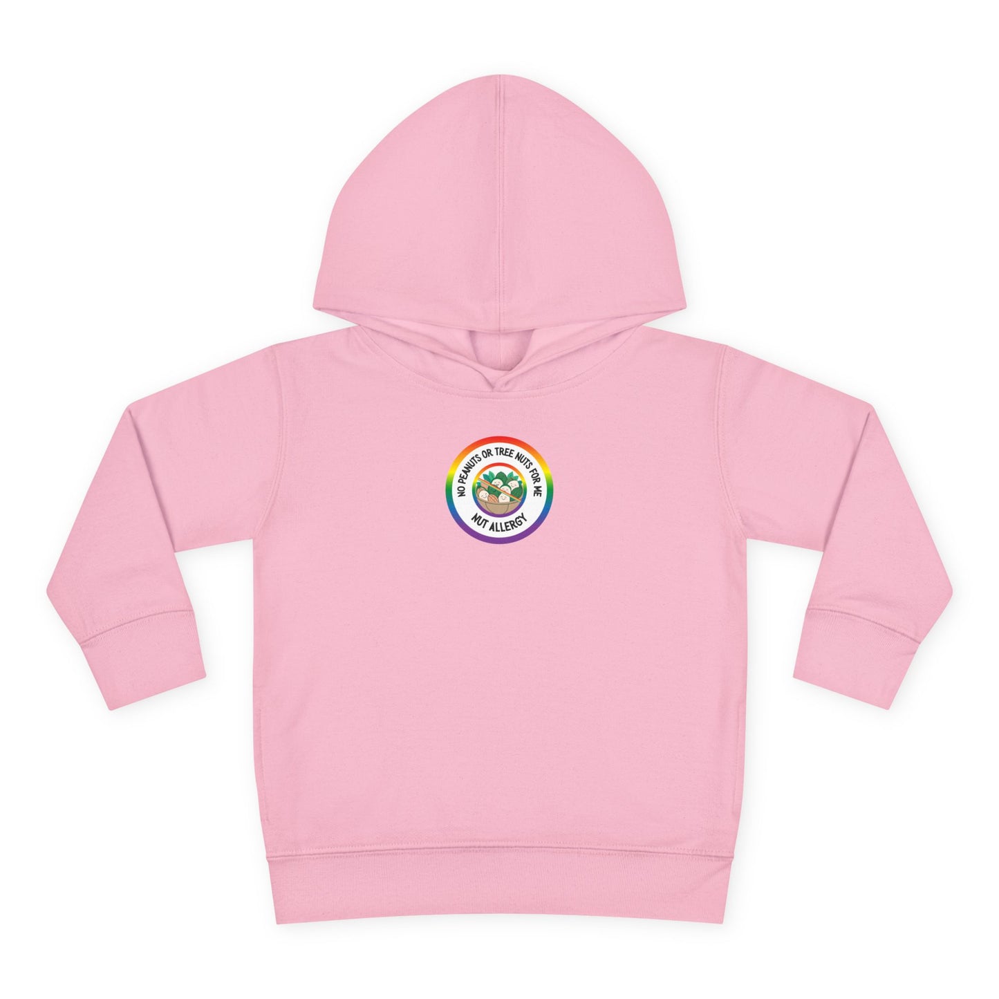 Nut Allergy Rainbow Logo Toddler Hoodie