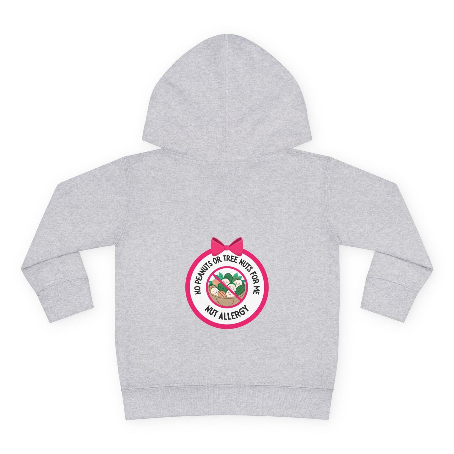 Nut Allergy Pink Logo Toddler Hoodie