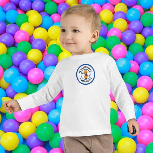 Peanut Allergy Blue Logo Toddler Long Sleeve