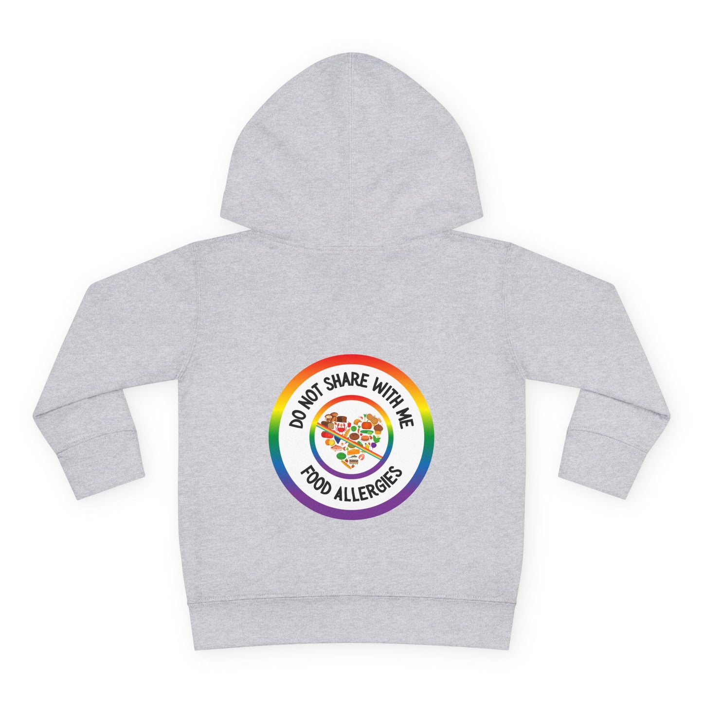 Multiple Allergies Rainbow Logo Toddler Hoodie