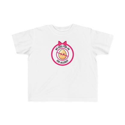 Egg Allergy Pink Logo Toddler Tee