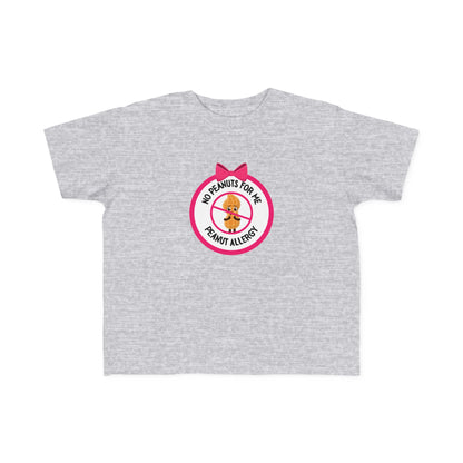 Peanut Allergy Pink Logo Toddler Tee