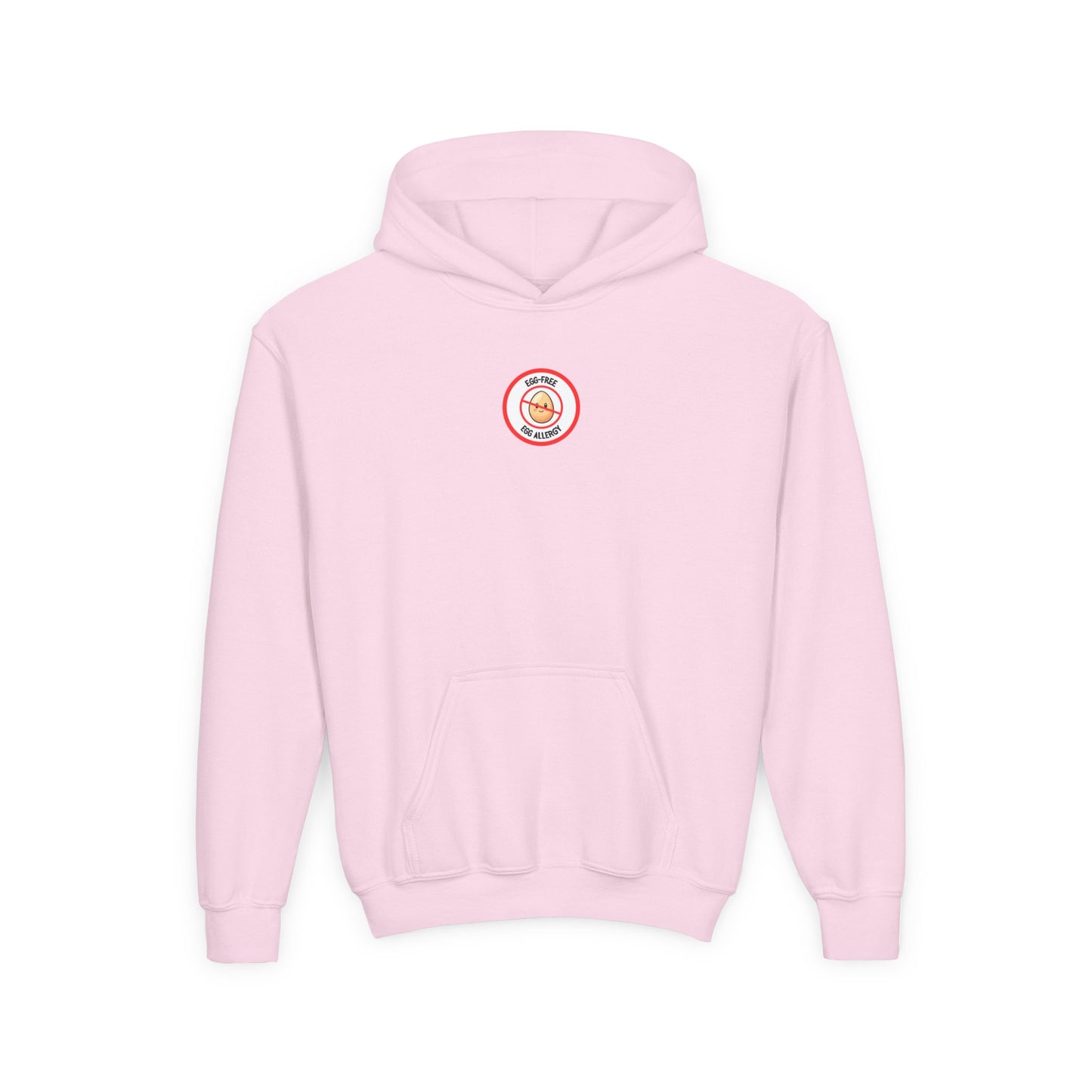 Egg Allergy Red Logo Youth Hoodie