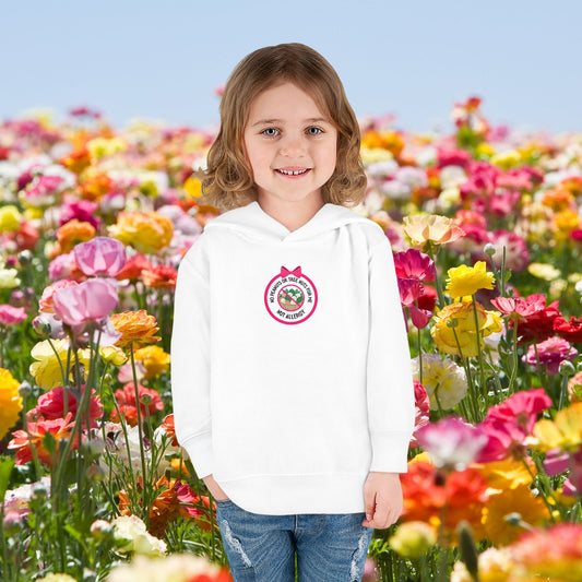Nut Allergy Pink Logo Toddler Hoodie