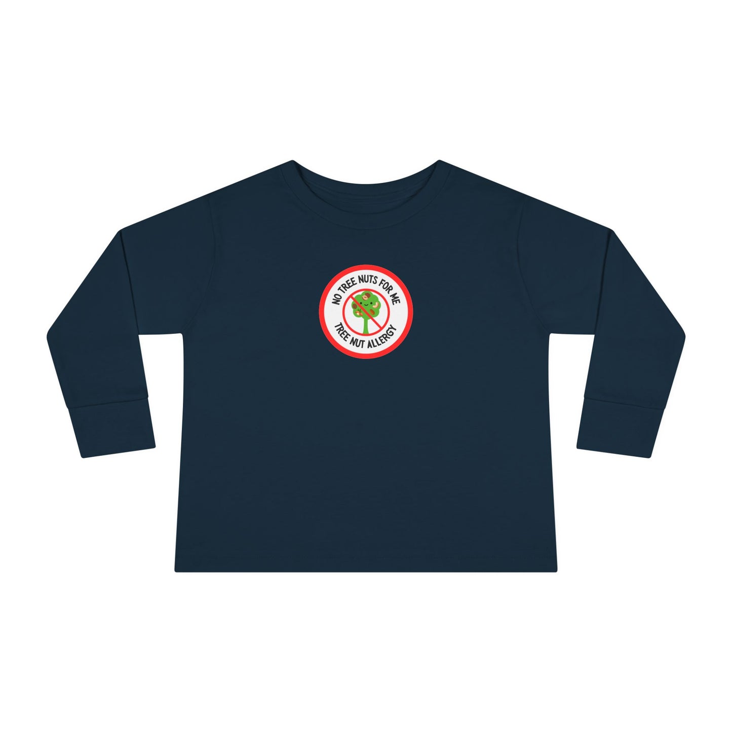 Tree Nut Allergy Red Logo Toddler Long Sleeve
