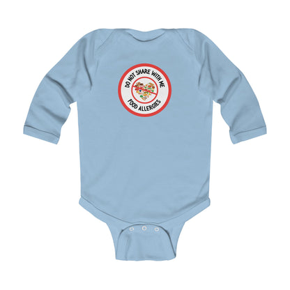Multiple Allergies Red Logo Long Sleeve Onesie