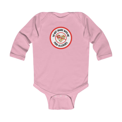 Multiple Allergies Red Logo Long Sleeve Onesie