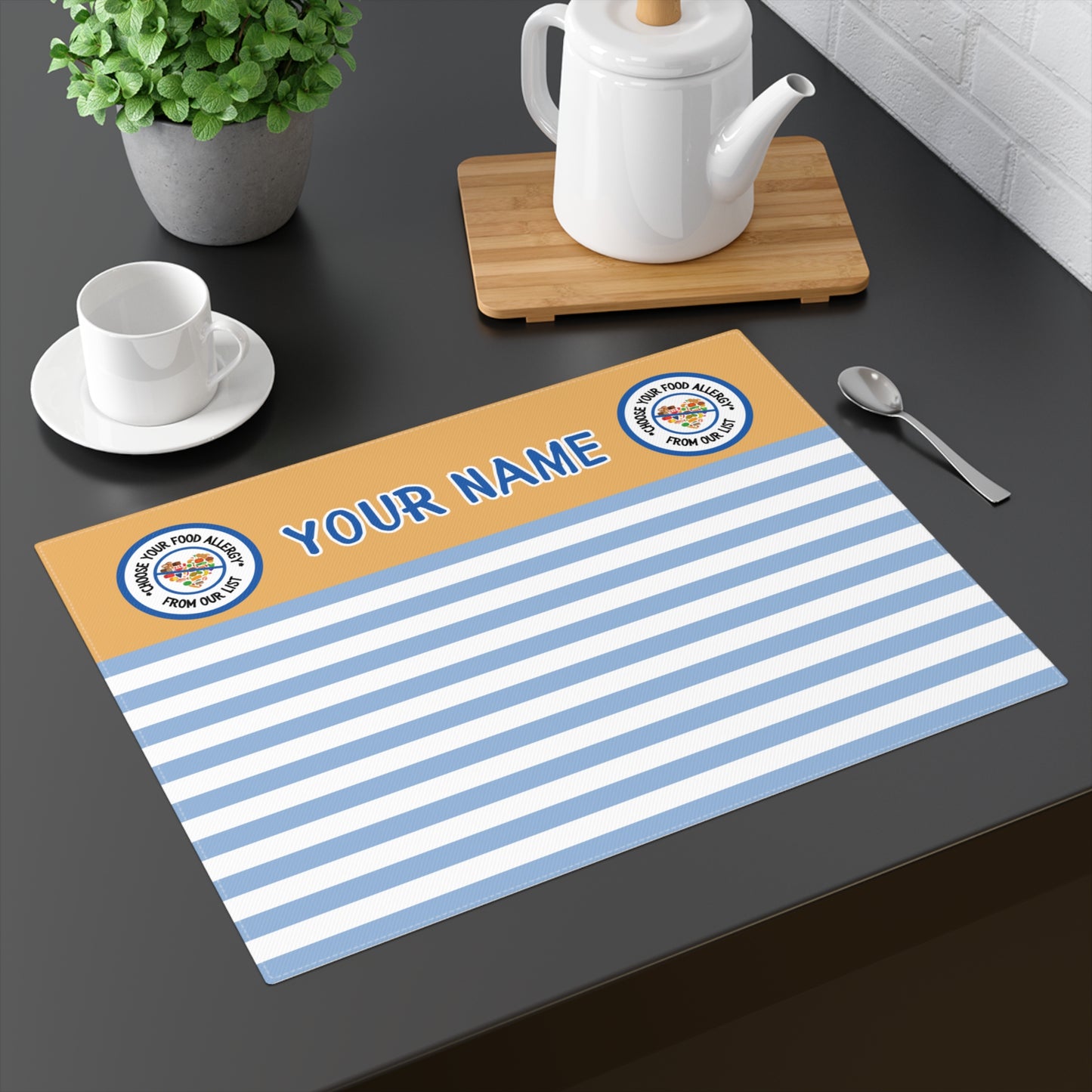 Blue Striped Placemat