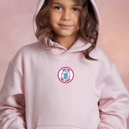 Dairy Allergy Pink Logo Youth Hoodie