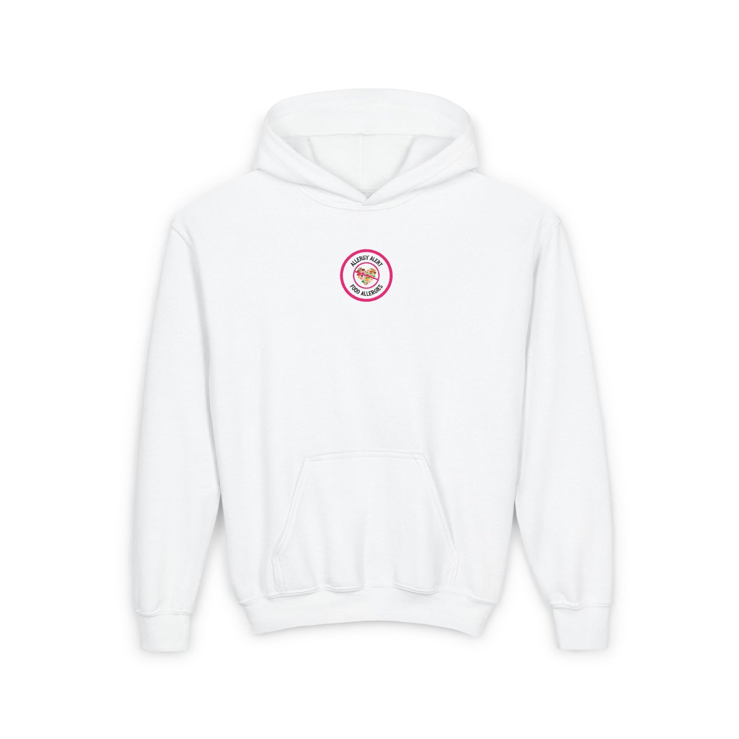 Multiple Allergies Pink Logo Youth Hoodie
