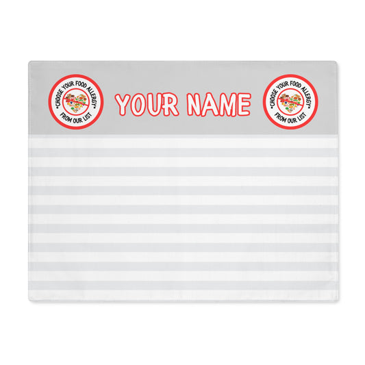 Gray Striped Placemat, 1 pc