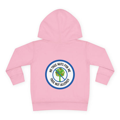 Tree Nut Allergy Blue Logo Toddler Hoodie