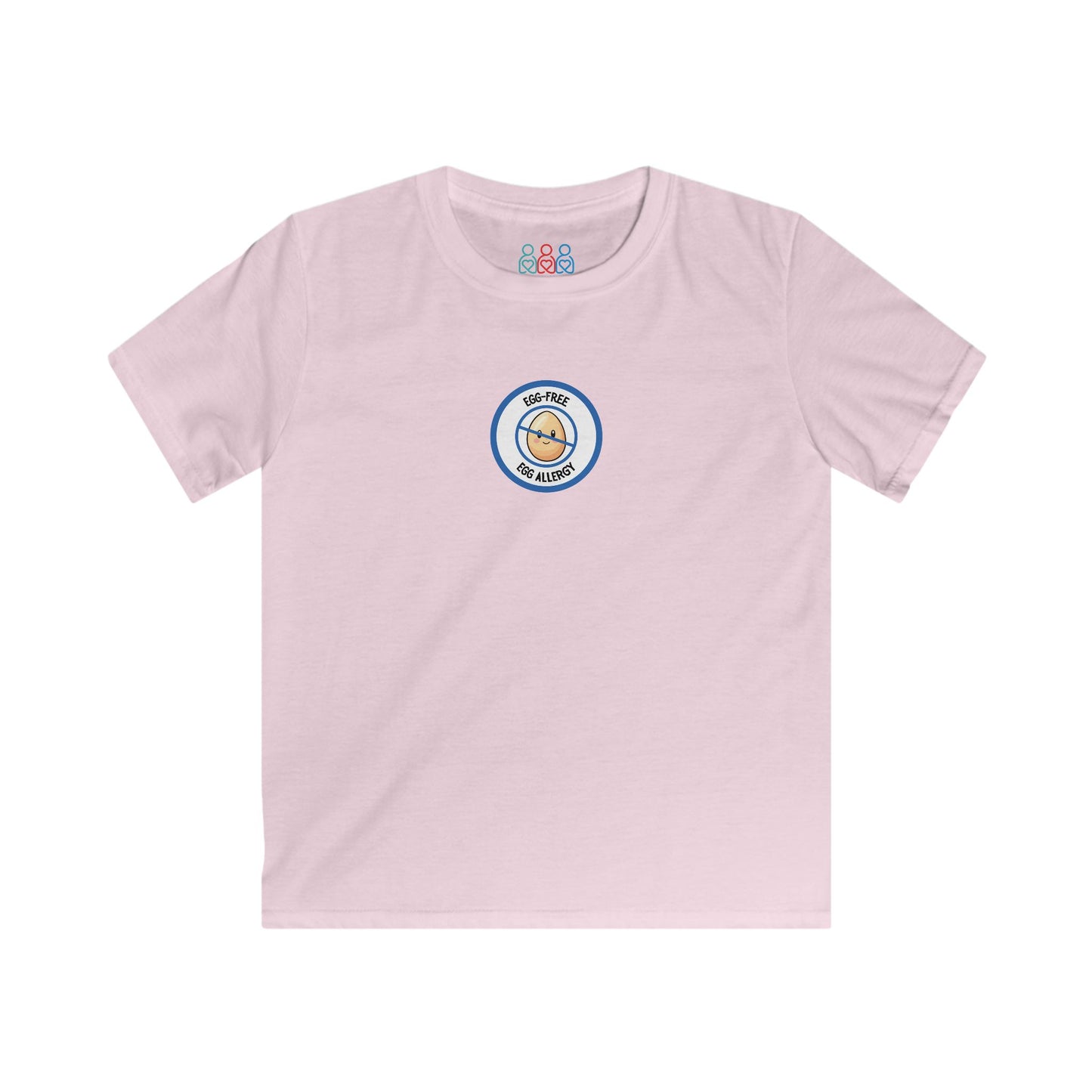 Egg Allergy Blue Logo Youth Tee