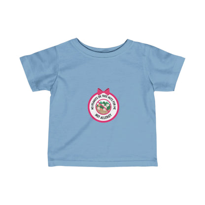 Nut Allergy Pink Logo Baby Tee