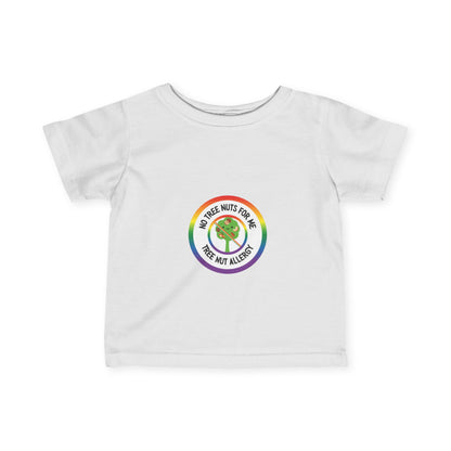 Tree Nut Allergy Rainbow Logo Baby Tee