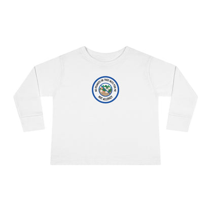 Nut Allergy Blue Logo Toddler Long Sleeve