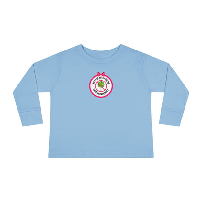 Tree Nut Allergy Pink Logo Toddler Long Sleeve
