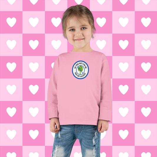 Tree Nut Allergy Blue Logo Toddler Long Sleeve