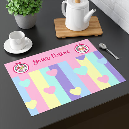Rainbow Hearts Placemat, 1 pc