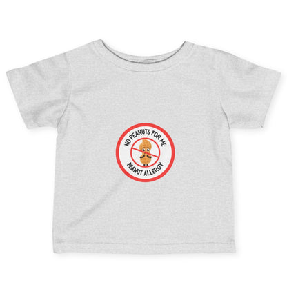 Peanut Allergy Red Logo Baby Tee