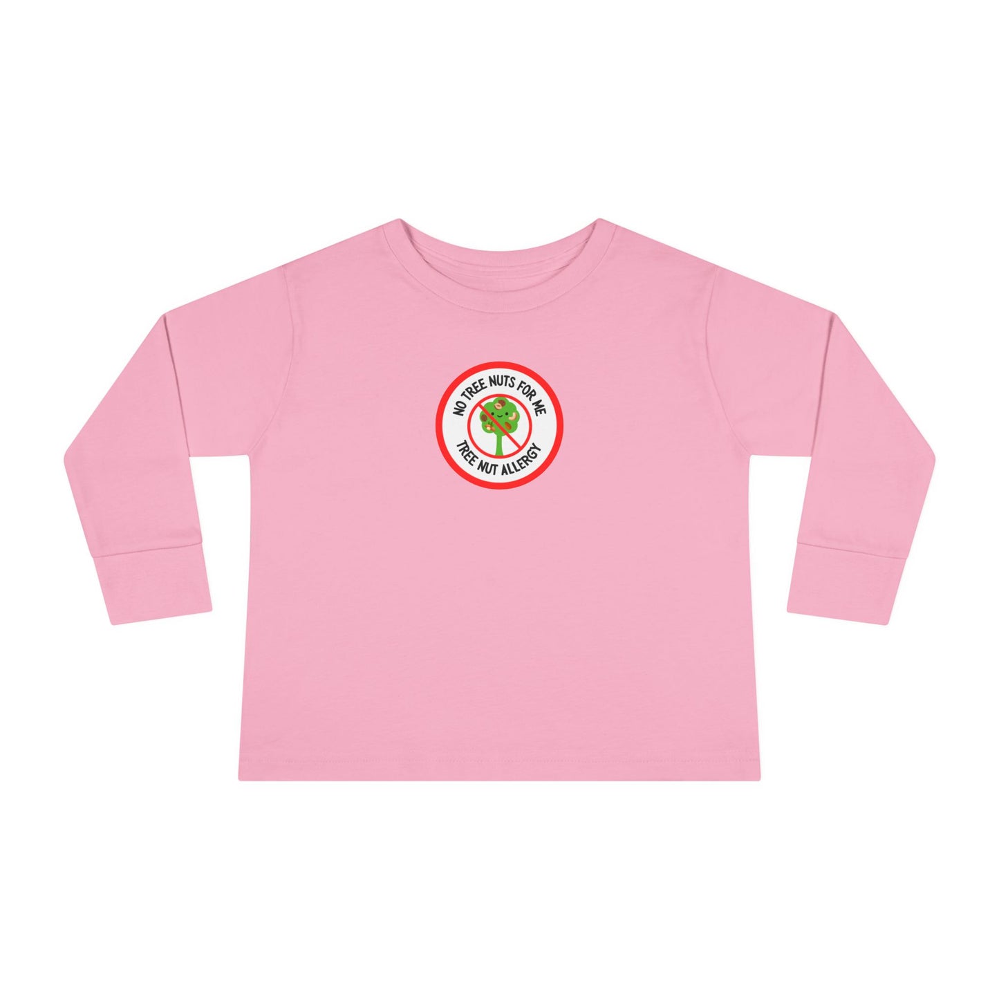Tree Nut Allergy Red Logo Toddler Long Sleeve