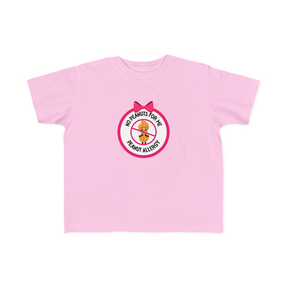 Peanut Allergy Pink Logo Toddler Tee