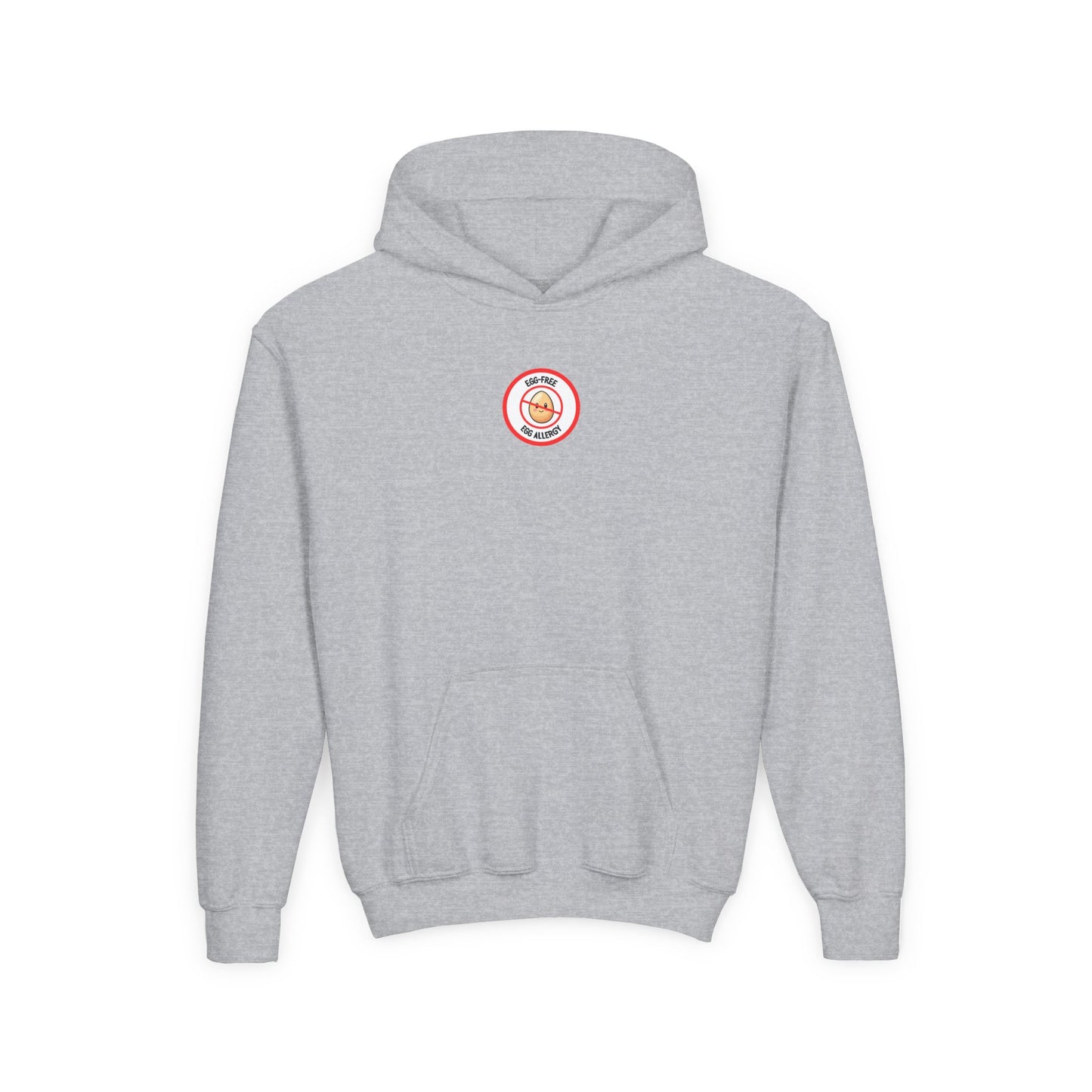 Egg Allergy Red Logo Youth Hoodie